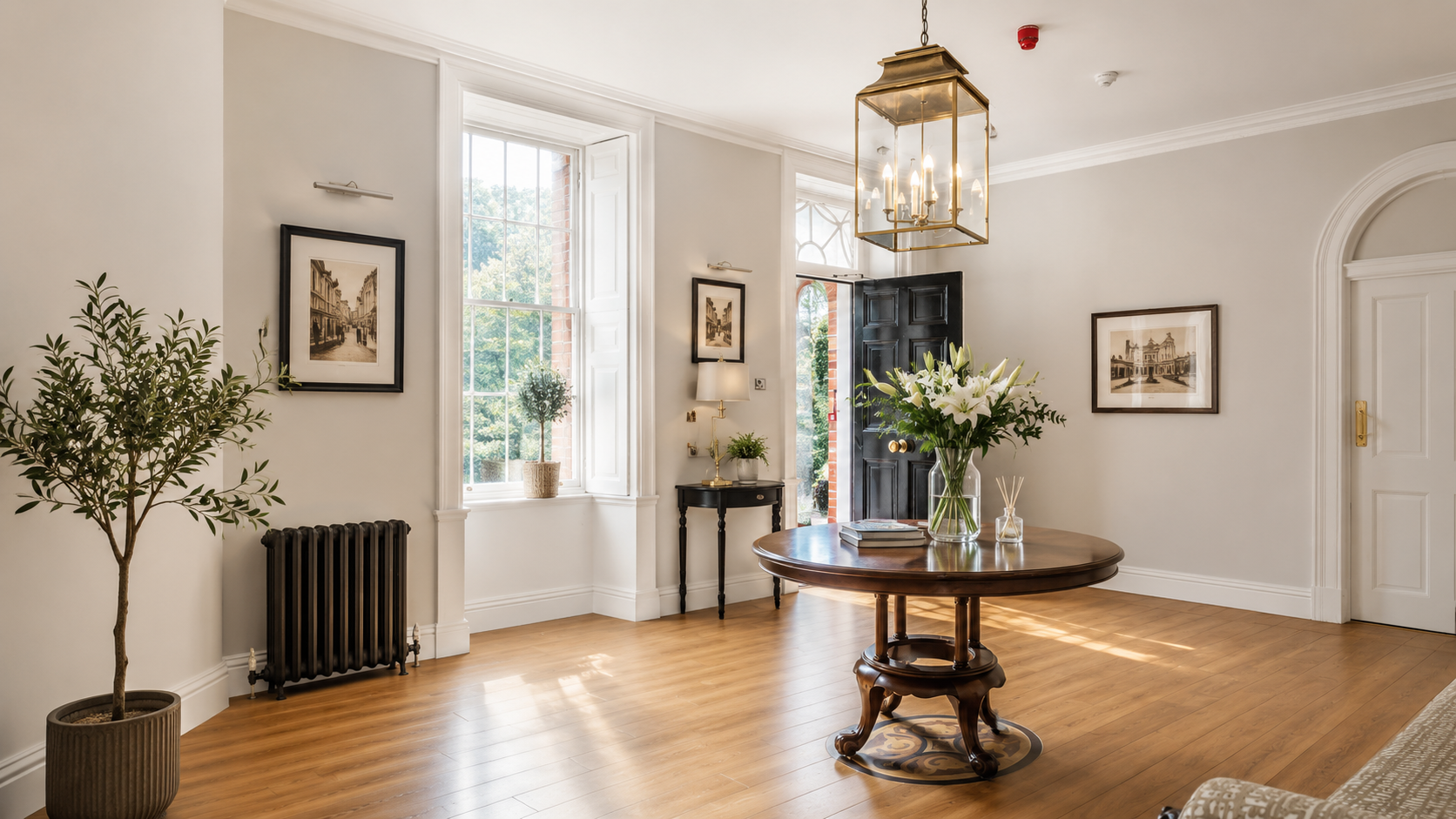 Entrance hall at West Retford Hall